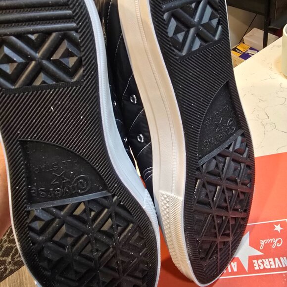 Converse Chuck 70 High Top Shoes FAUX FUR Skate Black Mens Sz 12 Casual A05609C - Picture 10 of 15